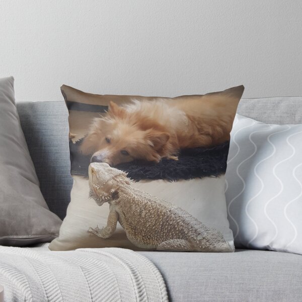 Item preview, Adorable cute bearded dragon with dog  designed and sold by Skaja.