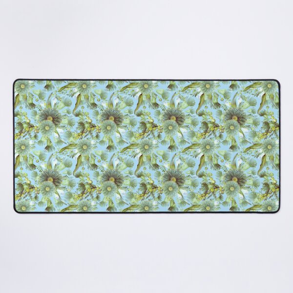 Item preview, Vintage Blue Wattle and Eucalyptus Blooms designed and sold by Sketchbook Designs.