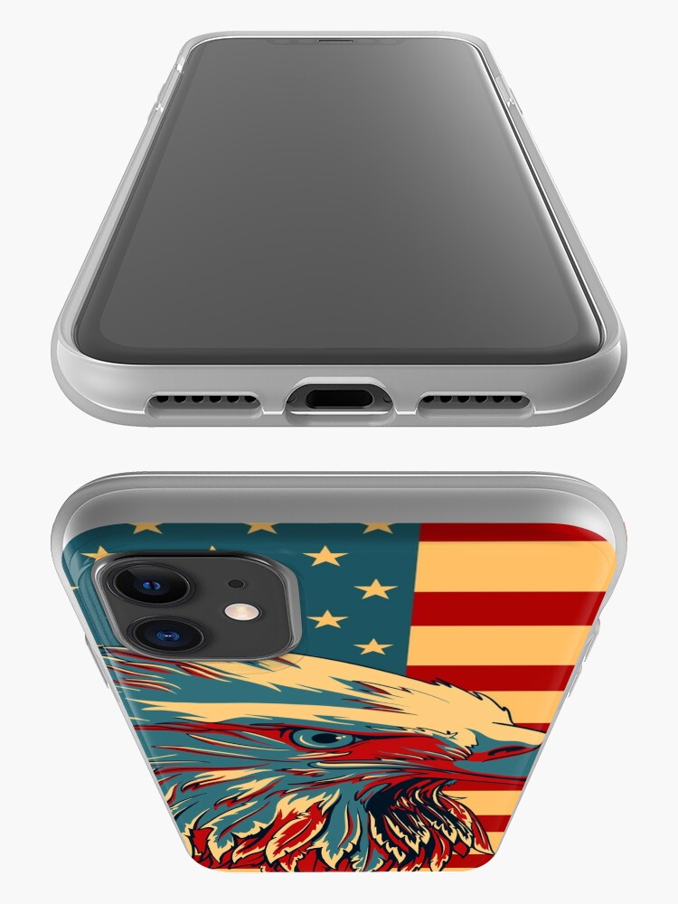 "American Patriotic Eagle Bald" iPhone Case & Cover by CroDesign