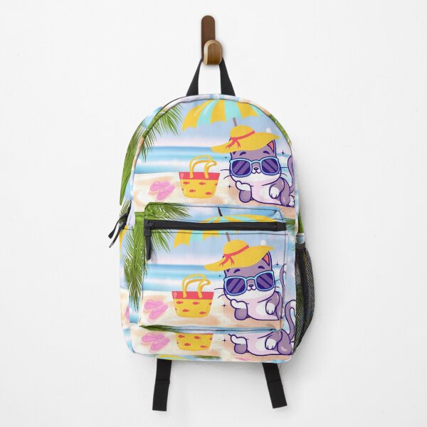 Item preview, Cat on the beach having fun designed and sold by DesignDate.