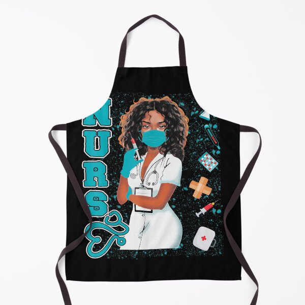 Item preview, Black Nurse Uniform Face Mask Afro African Black History designed and sold by MollieCooper98.