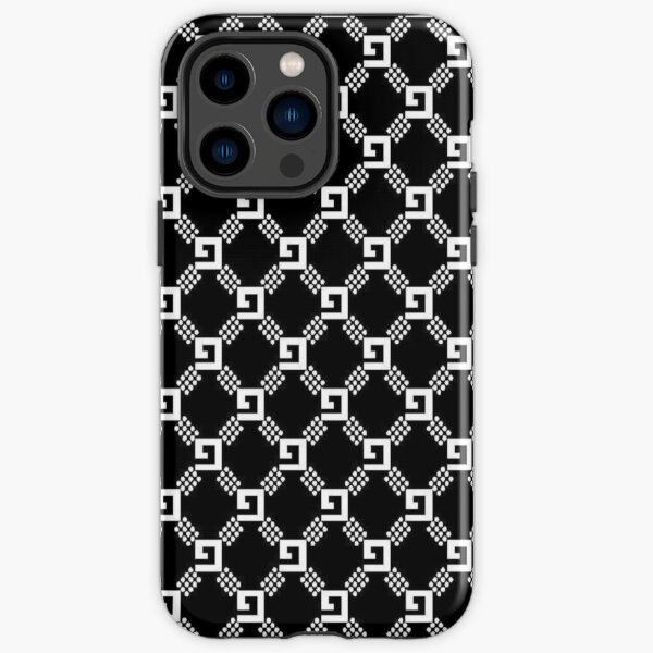 Gray Louis Vuitton Logo iPhone 14 Pro Case