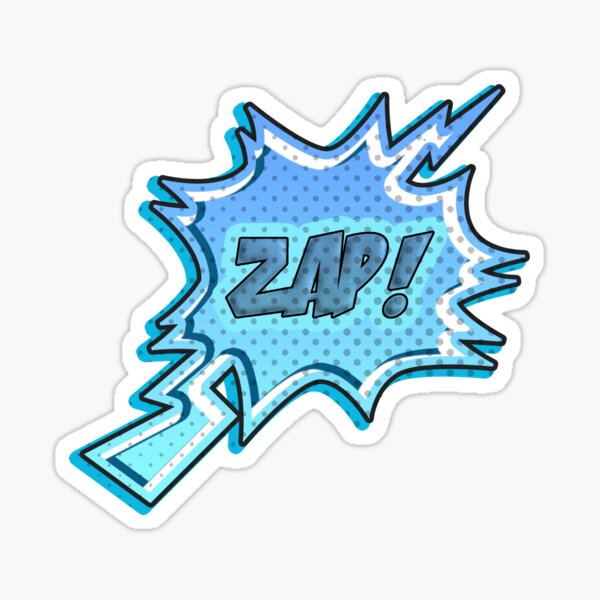Zap! - Comic Book Funny Sound Effects' Sticker | Spreadshirt