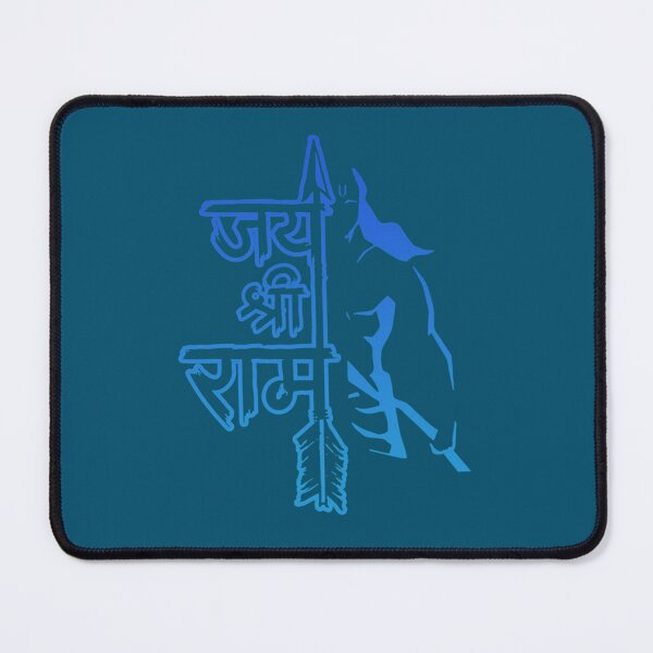 Item preview, jai shri ram blue designed and sold by RunApparel.