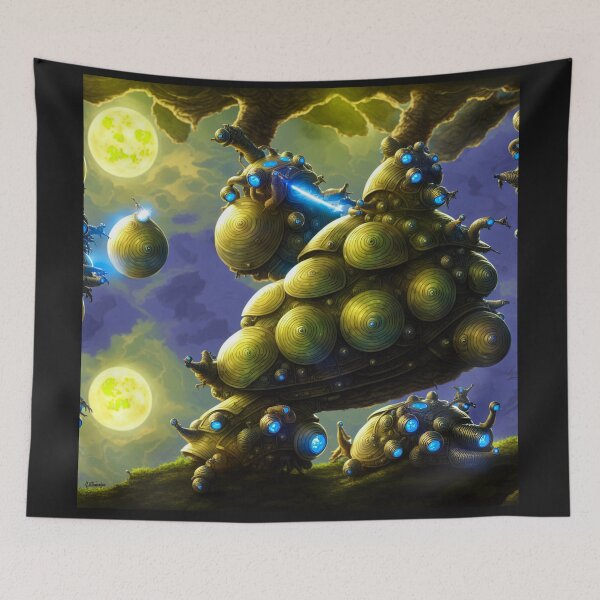 Item preview, Alien battlesnails wielding on a battletank in an alien planet setting designed and sold by BrachiaST.