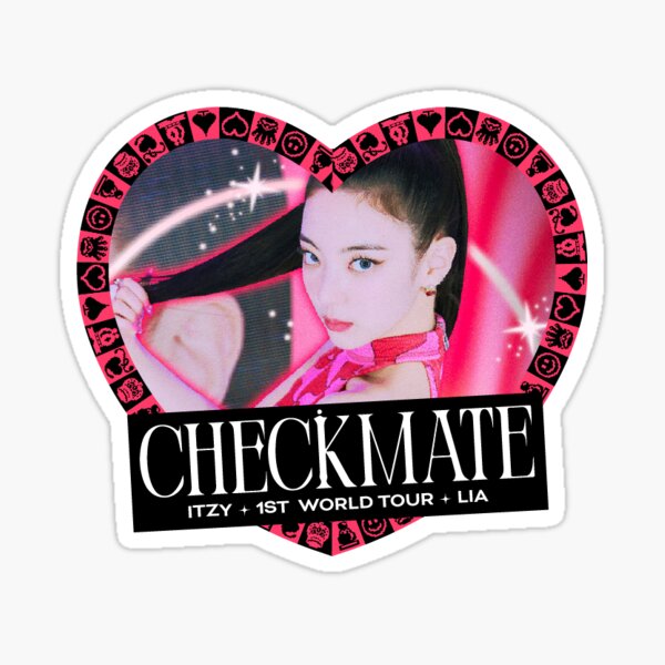 Itzy Checkmate Sticker for Sale by Juicyohyummy