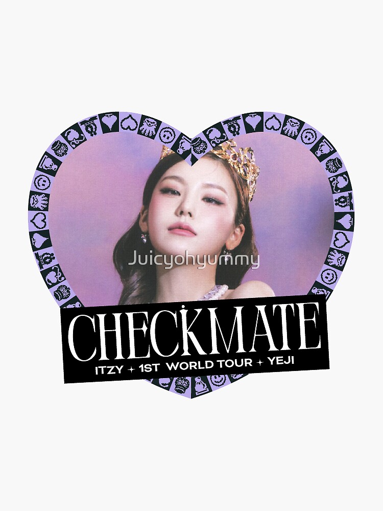 Itzy Checkmate Yeji Sticker for Sale by Juicyohyummy