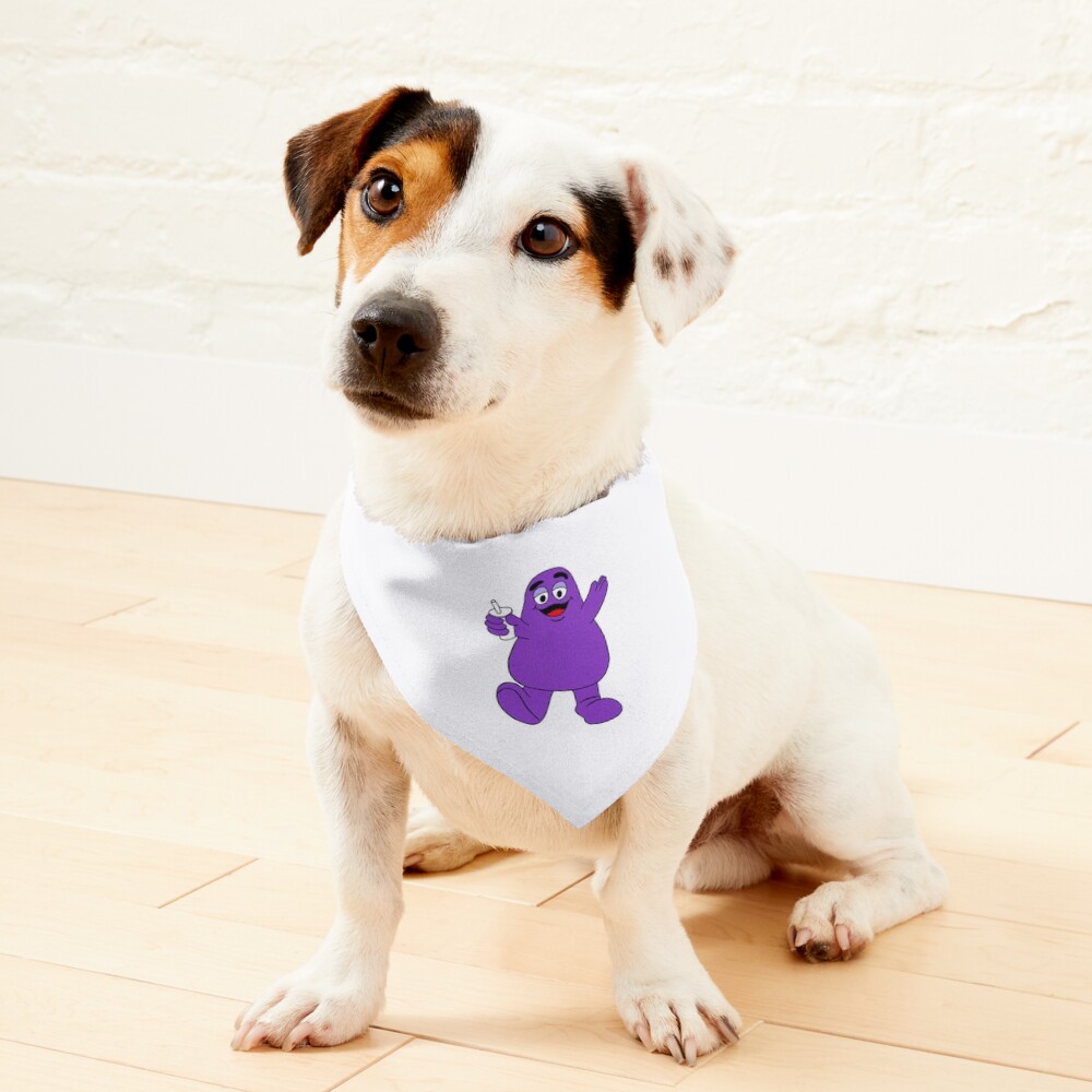 McDonald s Grimace Fast Food Mascot Pet Bandana for Sale by GreasyGerbil Redbubble