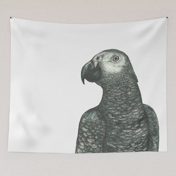 Item preview, African Grey Parrot designed and sold by SerenSketches.