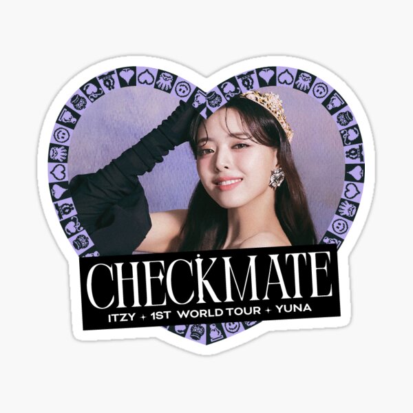 Itzy Sneakers Checkmate Ryujin Sticker for Sale by Juicyohyummy