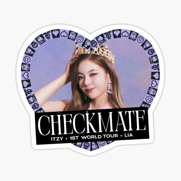 Itzy Checkmate Sticker for Sale by Juicyohyummy