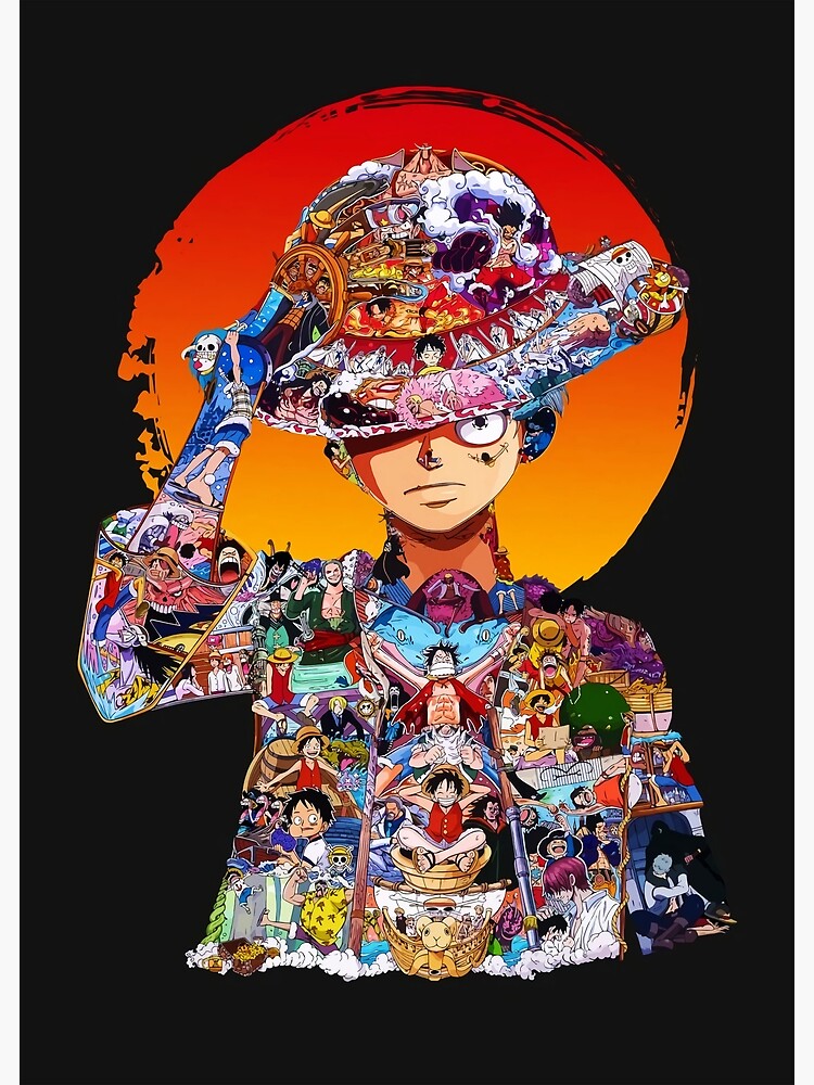 Luffy Collage Premium Matte Vertical Poster sold by Salmon Mikhail ...