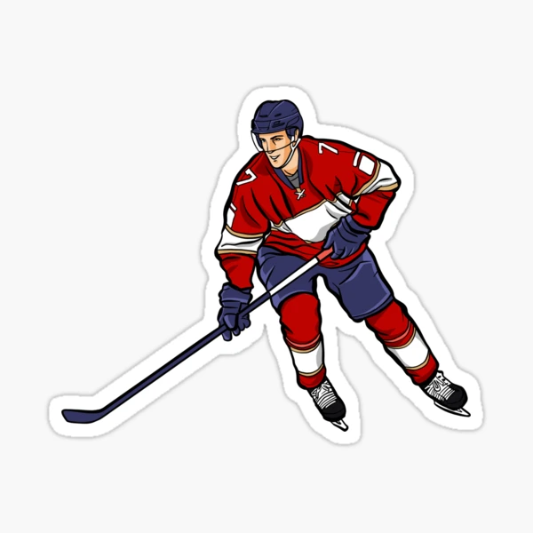 ice hockey player sport team Sticker for Sale by StairheadStore