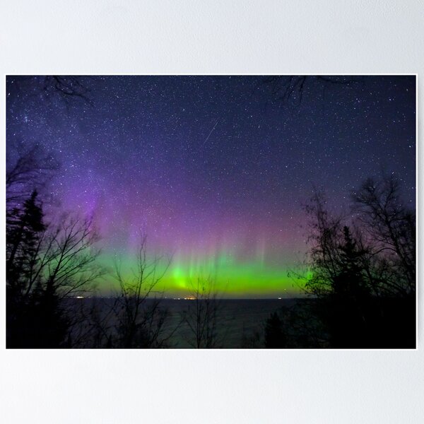 Item preview, Northern Lights over Lake Superior designed and sold by Sam Wagner.