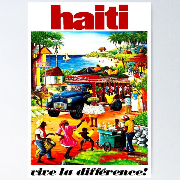Item preview, HAITI : Vintage Travel and Tourism Advertising Print designed and sold by posterbobs.
