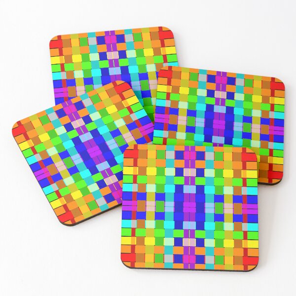 Item preview, Rainbow Woven Checks designed and sold by LawsonFabrics.
