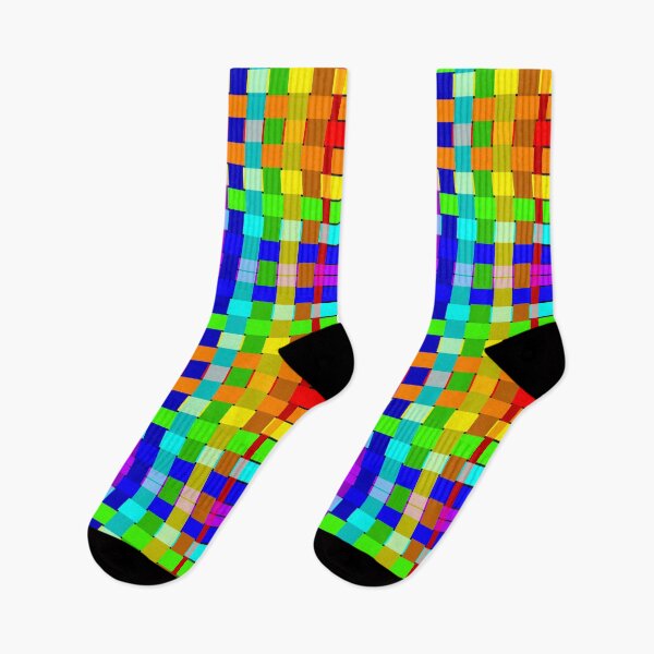 Item preview, Rainbow Woven Checks designed and sold by LawsonFabrics.