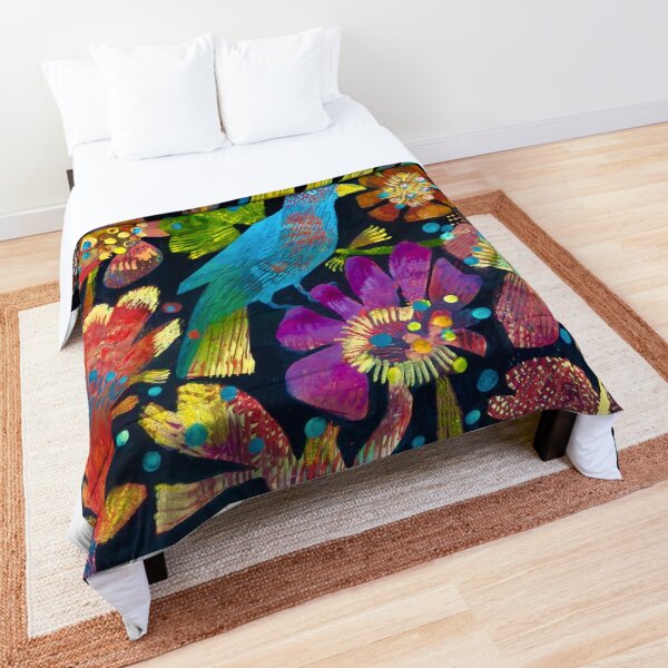 Tropical bird Comforter