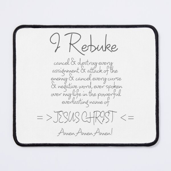 Item preview, Declarations Revelation 1 6 I Rebuke In The Name of Jesus Christ designed and sold by teenugs.