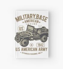 Army Jeep Hardcover Journal