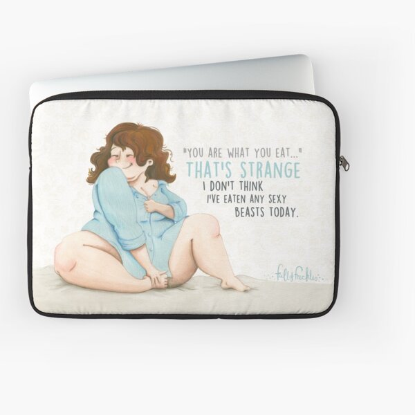 Sexy beast - with quote Laptop Sleeve