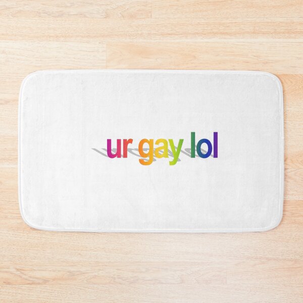 Item preview, ur gay lol rainbow word art sticker designed and sold by GreasyGerbil.