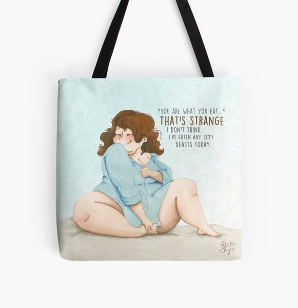 Sexy beast - with quote All Over Print Tote Bag