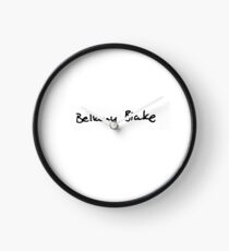 "Bellamy Blake" in Clarke's Handwriting #3 Clock