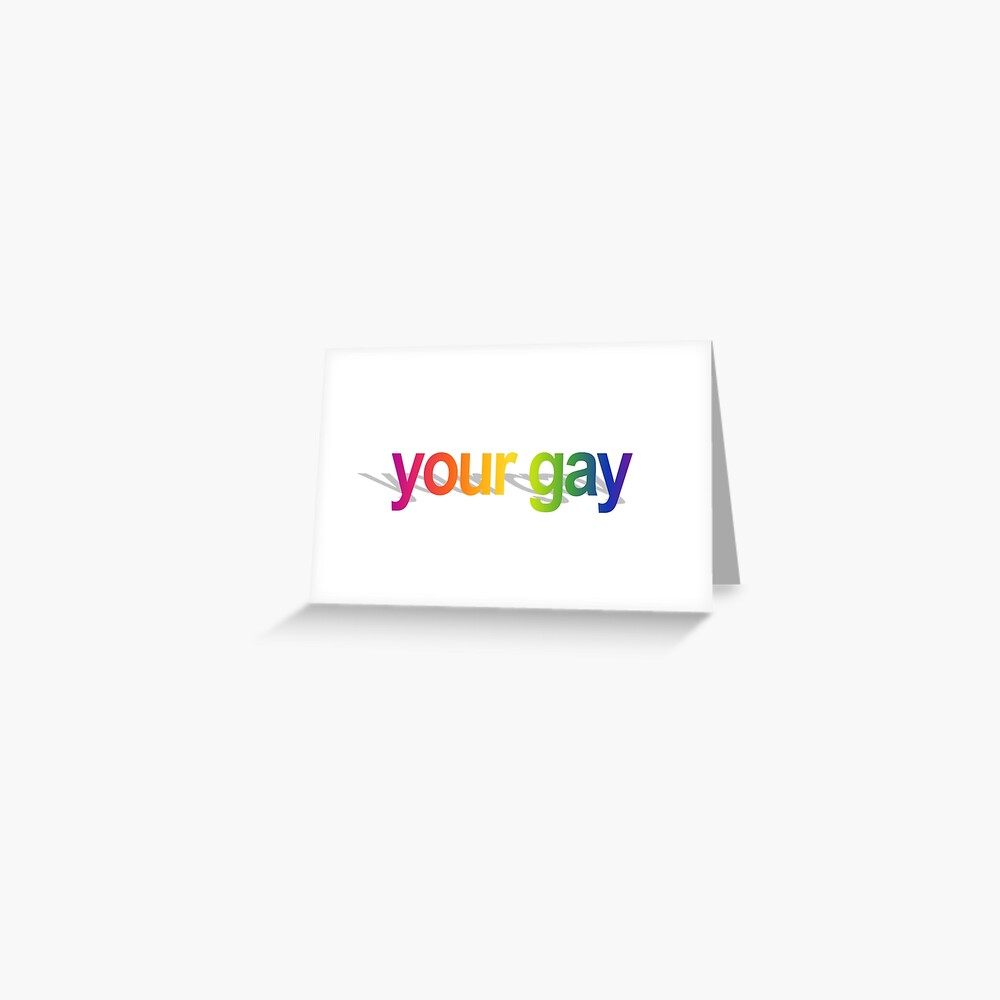 your gay rainbow word art sticker | Art Print