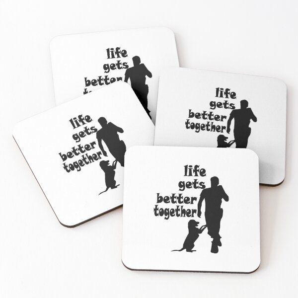Item preview, Dog - Life gets better together - man designed and sold by DerFranke.