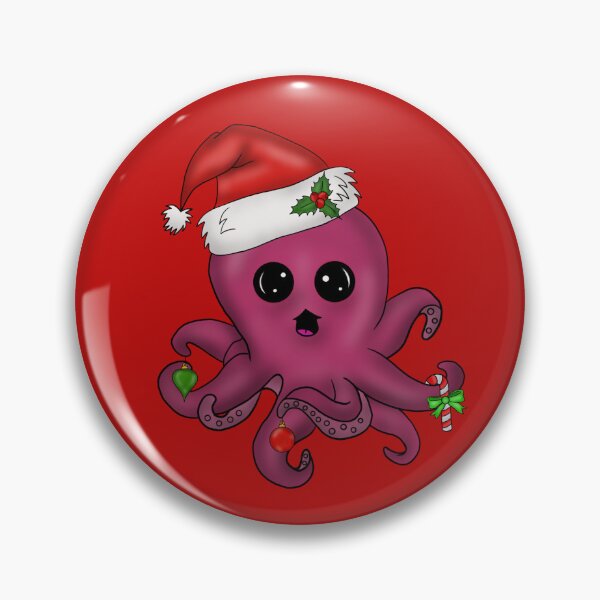 Item preview, Christmas bubbles the pink octopus  designed and sold by ArtandSoulKacey.