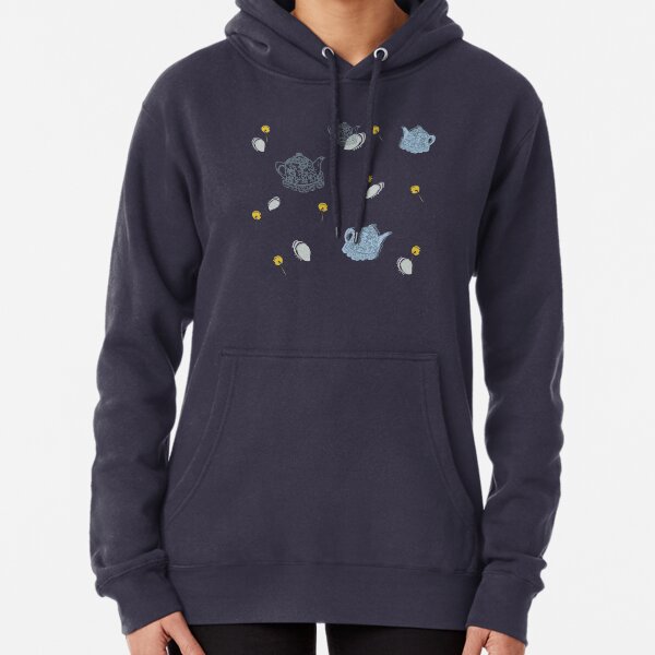 Blue Teapots Pullover Hoodie