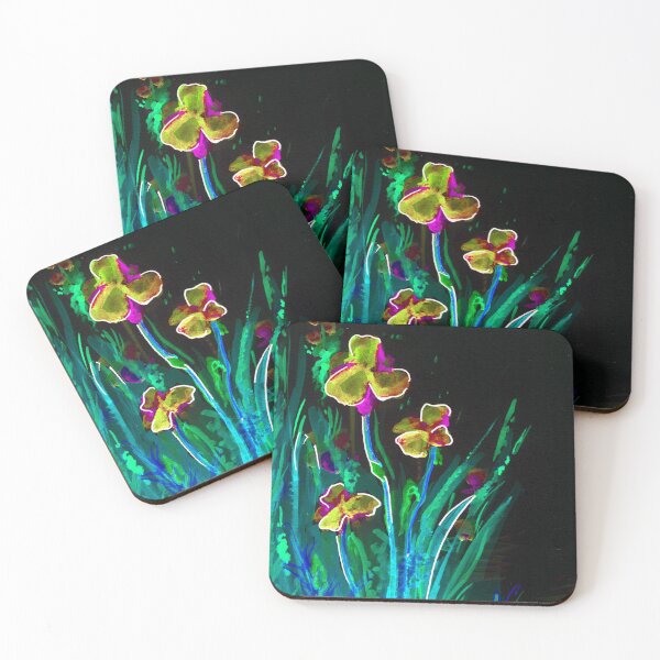 Item preview, Glowing Irises in Yellow designed and sold by hanNsneep.