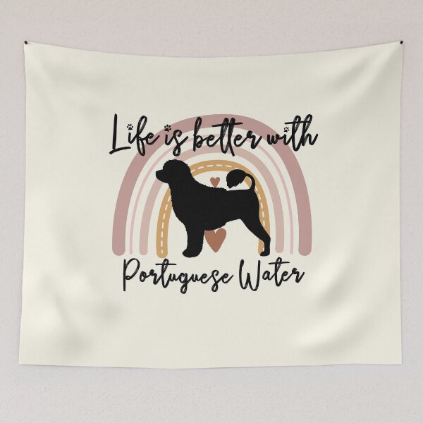 Item preview, Portuguese Water Dog Rainbow Aesthetic Boho designed and sold by rafaeltto.