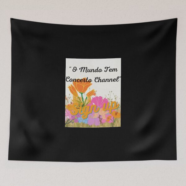 Item preview, O Mundo Tem Concerto Channel Sticker designed and sold by Tranquilharris.