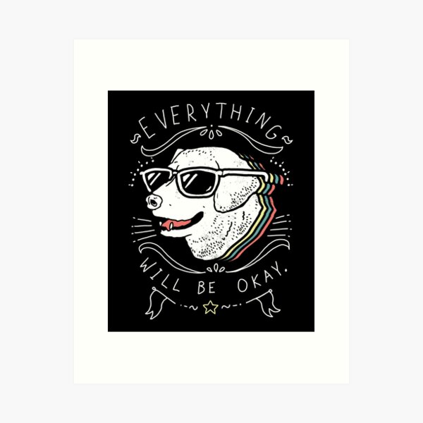 Dog Shirt Art Print