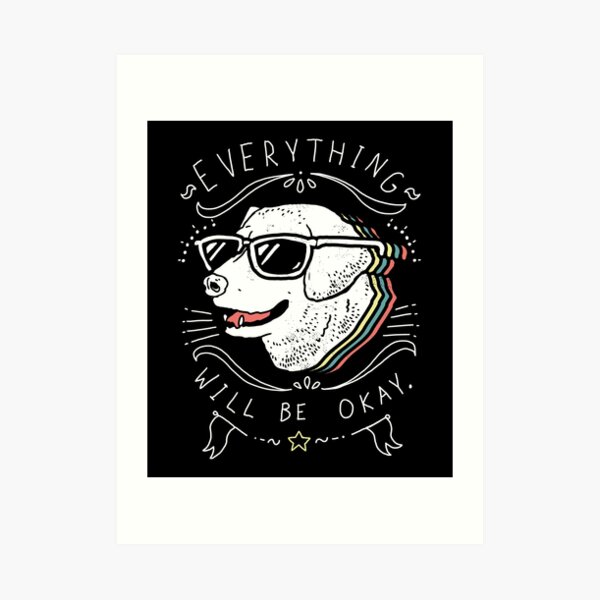 Dog Shirt Art Print