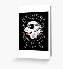 Dog Shirt Greeting Card