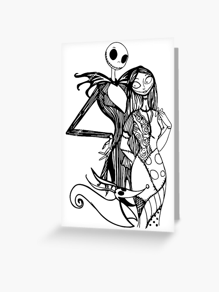 Nightmare Before Christmas Halloween Jack Burton scary spooky costume pumpkin Greeting Card