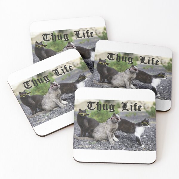 Item preview, Thug Life Cats Getting up to Mischeif Adaption  designed and sold by FuddalanDesigns.