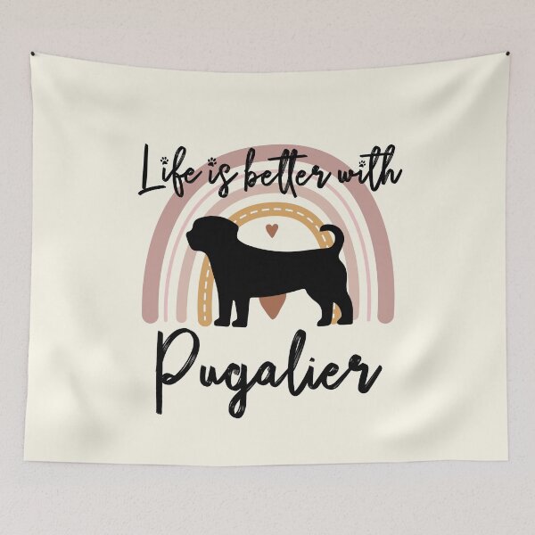 Item preview, Pugalier Dog Rainbow Aesthetic Boho designed and sold by rafaeltto.