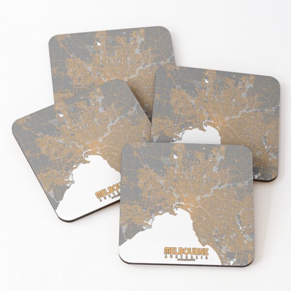 Item preview, Melbourne City Map of Australia - Bauhaus designed and sold by deMAP.