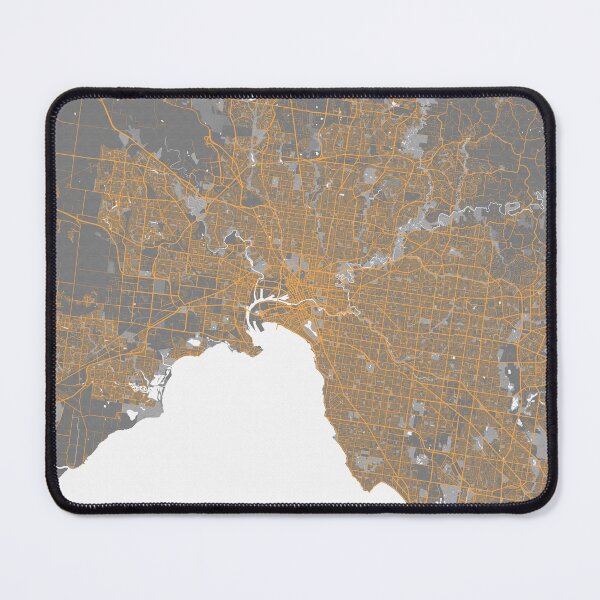 Item preview, Mapa de la ciudad de Melbourne de Australia - Bauhaus designed and sold by deMAP.