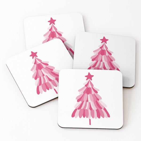 Item preview, Pink Christmas Tree Winter Forest designed and sold by ZoeChapman.