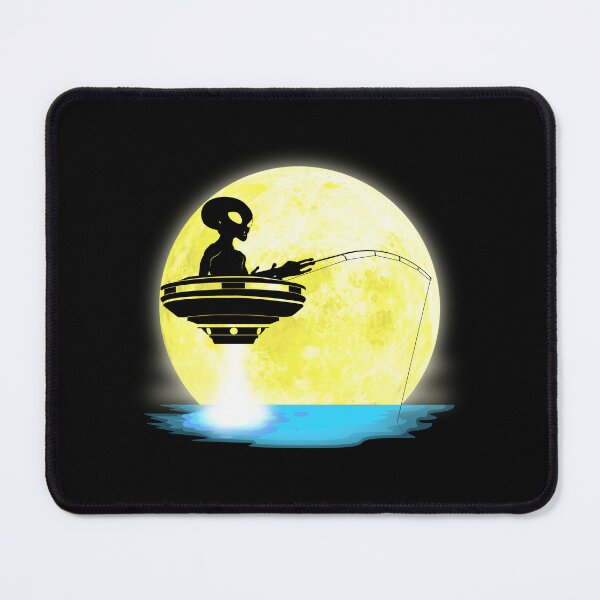 Item preview, Alien Space UFO Fishing Funny Fisherman Outdoor Night Lovers designed and sold by BCreative4U.