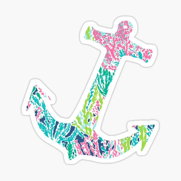 Lilly Anchor Sticker