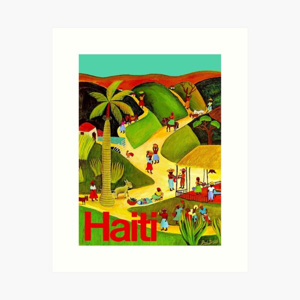Item preview, HAITI : Vintage Travel and Tourism Advertising Poster designed and sold by posterbobs.