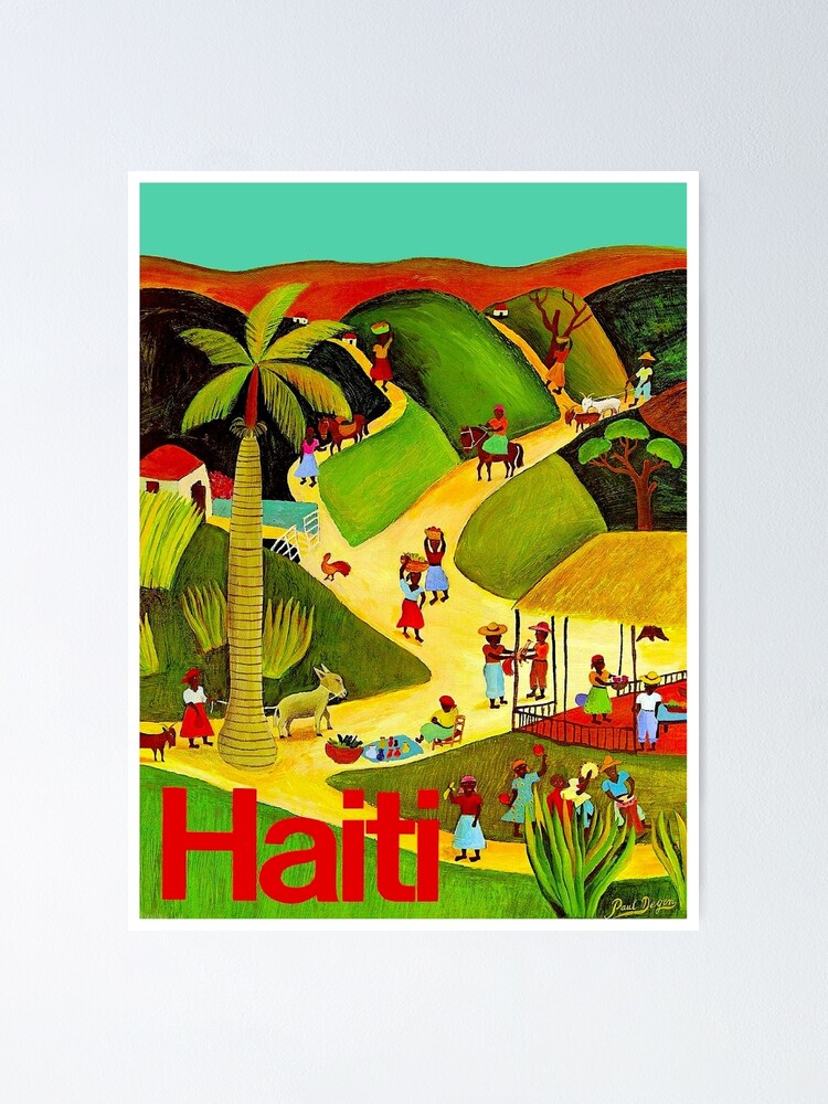 "HAITI : Vintage Travel And Tourism Advertising Poster" Poster By ...