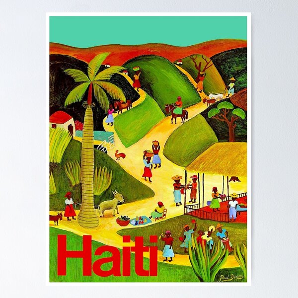Item preview, HAITI : Vintage Travel and Tourism Advertising Poster designed and sold by posterbobs.