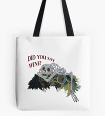 The Last Unicorn Skeleton - Did you Say Wine? Tote Bag